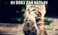 ну плиз дай вальку 