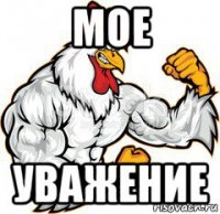 мое уважение