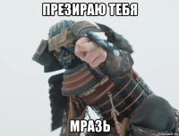 презираю тебя мразь