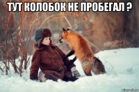 тут колобок не пробегал ? 