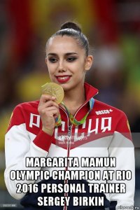  margarita mamun olympic champion at rio 2016 personal trainer sergey birkin