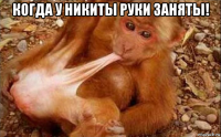 когда у никиты руки заняты! 