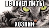 не охуел ли ты хозяин