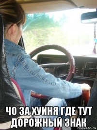  чо за хуиня где тут дорожный знак