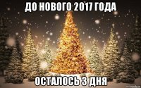 до нового 2017 года осталось 3 дня