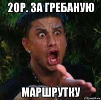 20р. за гребаную маршрутку