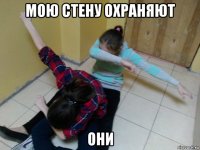 мою стену охраняют они