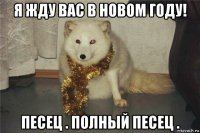 я жду вас в новом году! песец . полный песец .