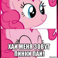  хай меня зовут пинки пай!