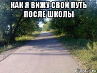 как я вижу свой путь после школы 