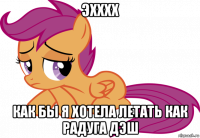 эхххх как бы я хотела летать как радуга дэш