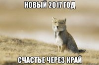 новый 2017 год счастье через край