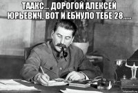 таакс... дорогой алексей юрьевич, вот и ебнуло тебе 28..... 