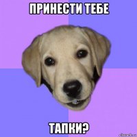 принести тебе тапки?