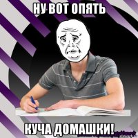 ну вот опять куча домашки!