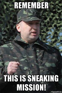 remember this is sneaking mission!