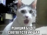  реакция будет соответствующая
