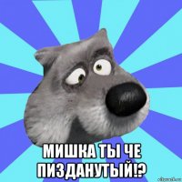  мишка ты че пизданутый!?