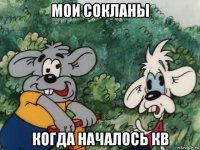 мои сокланы когда началось кв