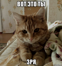 вот это ты зря