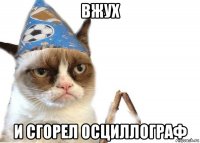 вжух и сгорел осциллограф