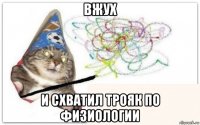 вжух и схватил трояк по физиологии