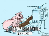  когда ты веришь укросми