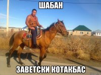 шабан заветски котакбас