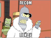 лесом пойду