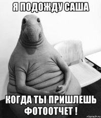 я подожду саша когда ты пришлешь фотоотчет !