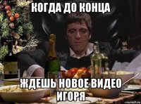 когда до конца ждешь новое видео игоря