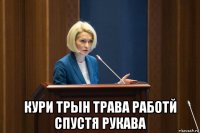  кури трын трава работй спустя рукава