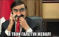  я твой галстук жевал!