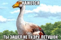 кажется ты зашёл не ту эру, петушок