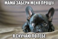 мама забери меня прошу я скучаю по тебе