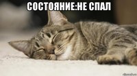 состояние:не спал 