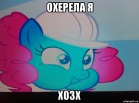 охерела я хозх