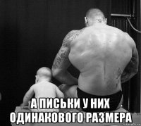  а письки у них одинакового размера