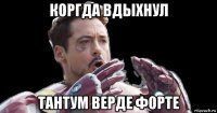 коргда вдыхнул тантум верде форте
