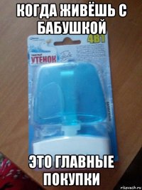 когда живёшь с бабушкой это главные покупки