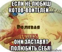 если не любиш котов-воителей. . . они заставят полюбить себя!