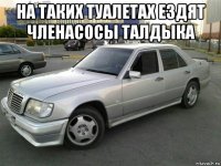 на таких туалетах ездят членасосы талдыка 