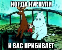 когда курнули и вас прибивает
