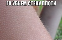 го убьем стену плоти 