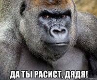  да ты расист, дядя!