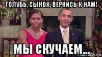 голубь, сынок, вернись к нам! мы скучаем...