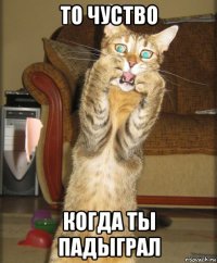 то чуство когда ты падыграл