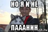 но я и не пааанин