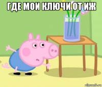 где мои ключи от иж 