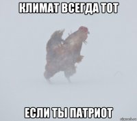 климат всегда тот если ты патриот
